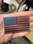Subdued Silver Usa Flag American Acu Patch For Velcro   Brand Hook Fastener