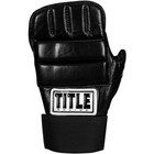 Title Boxing Leather Super Speed Bag Gloves - Black