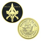 Us Delta Force Commemorative Coin Gold Plated Metal Military Medal Of Honor