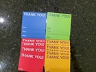 Ebay Thank You Cards 100 Total    Red  Blue  Green And Yellow R39