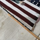 The Beatles Afghan W  American Flag By Rug Barn  100  Cotton Throw Blanket 51  64