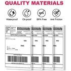  4  X 6  Direct Thermal Address Shipping Labels Fanfold Rolls For Zebra   Rollo