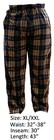 New Mens Flannel Fleece Pajama Pant Lounge Pants Brown Navy Xl xxl