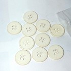 10 Large Vintage 4-hole Matte Buttons 1 26   32mm  Coat Jacket Sewing