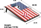 Cornhole Board Game Set Portable Wooden Toss Boards Regulation Or Tailgate Size