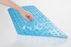 Amazerbath Bathtub Mat Non Slip  Bath 40  X 16   rectangular   Clear Blue 