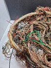 Vintage Used Telephone Wiring Harness Colored Cloth Covered Wire Switchboard 7lb