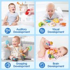 Baby Rattles 0-6 Months   Sensory Toys For Infants 6-12 Month  Wrist Rattle S   
