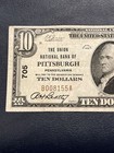 1929  10 Union National Bank Pittsburgh Pennsylvania National Currency Ch  705