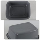 4 Pack Plastic Rectangular Dish Washing Pan 12 Quart Dish Basin Dishpan Wash    