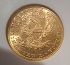 1893  10 Liberty Gold Eagle Ngc Ms61  old Soap Box Holder 