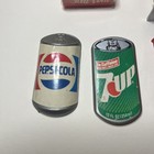 Miniature Soda Collectibles Lot Coca Cola Pepsi 7up Fridge Magnets Toys