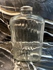 Vintage Clear Ribbed Glass Refrigerator Water Bottle Fabulous Shape New Price 