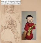 Antique  19th - Early 20th C  Meiji  Japanese  Ichimatsu Doll  daki   16 