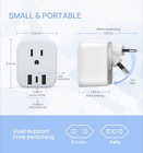 European Travel Plug Adapter  Power Plug 3 Usb  1 Usb C Port Most Of Europe