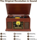 Bluetooth Record Player 10 In 1  3-speed Turntable For Vinyl With Speakers  Lp T