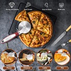 Schvubenr Premium Pizza Cutter Wheel - Ultra Sharp Stainless Steel Large  Red