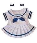Sailor Girl W bows Dress Outfit Teddy Bear Clothes Fits Most 14  - 18  Build-a-b