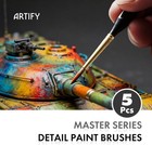 Artify 5pcs Detail Paint Brushes  100  Kolinsky Sable Micro Paint Brushes