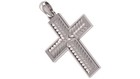 Braided Cross Pendant 999 Fine Silver 30mm Handmade Usa Christian