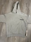 New Fear Of God Essentials Dark Oatmeal Gray Hoodie Size Medium Authentic   