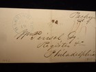 Antique Letter 1842 From Auditor General Of Pa   1832 Us Mail Homemade Envelope