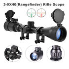 3-9x40 Compact Rifle Scope Crosshair Mil-dot Truplex Reticle With Scope Mounts