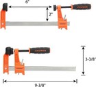 Jorgensen 6   Bar Clamp 4-pack Set Steel F-clamp 300 Lbs Load Limited Light Duty