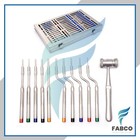 German Sinus Lift Osteotomes Kit Straight Off Set Mead Mallet Cassette Dental 
