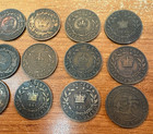 New Brunswick Nova Scotia Prince Edward Island One Cents Lot Of 18 Large Cents