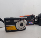 Digital And Film Camera Lot Of 4 Canon Kodak Fuji Untested For Parts Or Resale