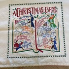 Catstudio Christmas Carol Holiday Dish Towel 28x20 Cotton Tea Hand Towel 2021