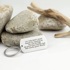 Premium Stainless Steel Key Tag Chain Custom Engraved Keychain Special Gift