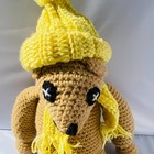 Handmade 1991 Crochet Doll W  Hat   Scarf 20    Soft Toy Stuffed Animal Vintage