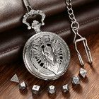 Pocket Watch Style Dice Case Metal Tabletop Gaming Accessory Holder