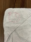 Infant Bath Towel Hooded 2 Pack Pink Cotton Baby Towel With Snap Closure