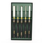 Crown Tools Uk Pm Hss Roughing Spindle Bowl Gouge Chisel Parting 5pc Turning Set