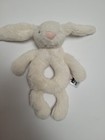 Jellycat Bashful Owl   Bashful Bunny Grabber Ring Baby Rattle Lot Of 2