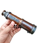Antique Brass Telescope Marine Nautical Leather Pirate Spyglass Vintage Scope