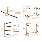 Vevor Kayak Storage Rack Paddle Board Ceiling Rack 2 4 Storage Canoe Stand