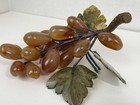 Vintage Chinese Hand-carved Agate   Jade Grape Cluster 