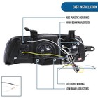 2004-2008 Chevy Aveo Sedan Hatchback Led Dual Rims Projector Lights Pair Chrome