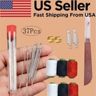 37pcs Big Eye Steel Needles Set Long   Thin Handmade Quilting Sewing Needles Kit