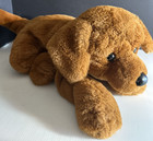 Fao Schwarz Realistic  20  Brown Puppy Dog 20  Stuffed Animal Plush Floppy Toy
