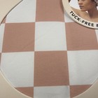 Kitsch Satin Lined Flexi Waterproof Shower Cap Terracotta Check New Sealed