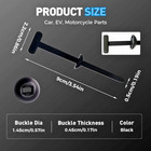 100 Pcs Nylon Universal Cable Tie Buckle heavy Duty Self-locking Zip Ties Holder