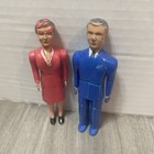 Vintage Renwal Dolls No  43 And 44 Articulated Plastic Doll Figures Lot Of 2