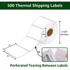 4  X 3  Thermal Upc Barcode Labels  Premium Adhesive perforated  Zebra rollo