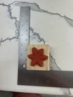 1998 Stampin Up Snowflake Winter Wood Rubber Stamp 