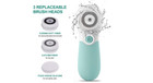 Facial Exfoliating Massage Brush Face Cleansing 3 Cleanser Heads Deep Cleaning